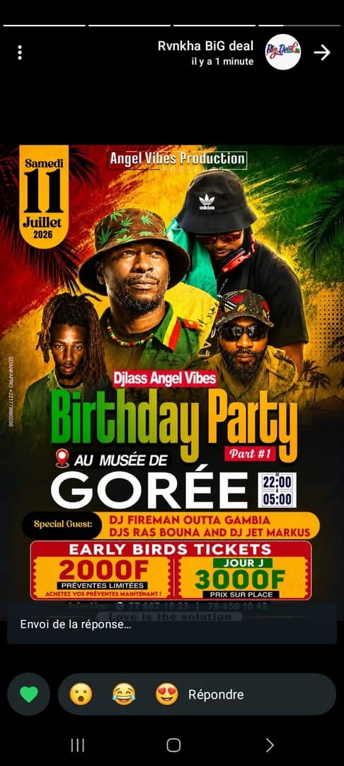 Birthday Party 11 Juillet Gorée Dj Lass Angel Vibes